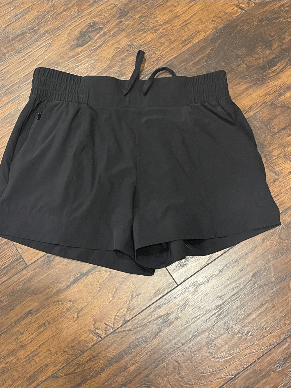 all in motion Black Women's Athletic Shorts with Drawstring Waist